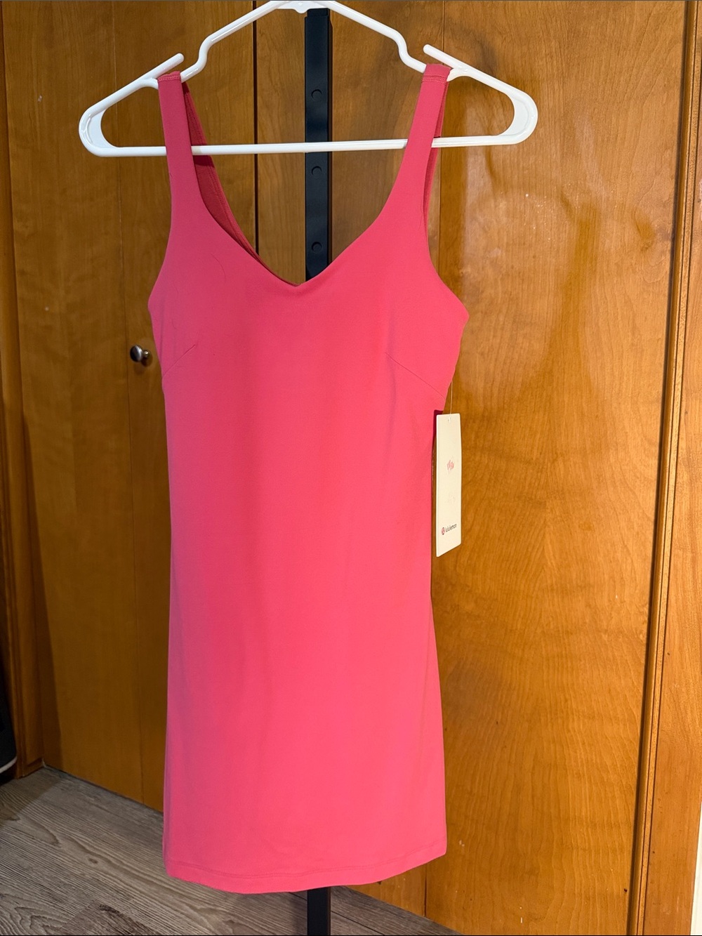 NWT Lululemon Align Dress Size 4 Raspberry Coulis Nulu Built In Shorts